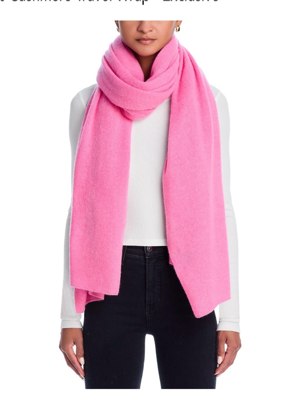 Cashmere wrap/scarf Women's Cozy Wrap Scarf  price is for one pink or blue - Picture 2 of 16